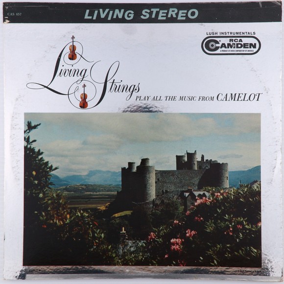 Living Strings Play All The Music From Camelot 1961 LP Record CAS 657 Rockaway - Picture 1 of 16
